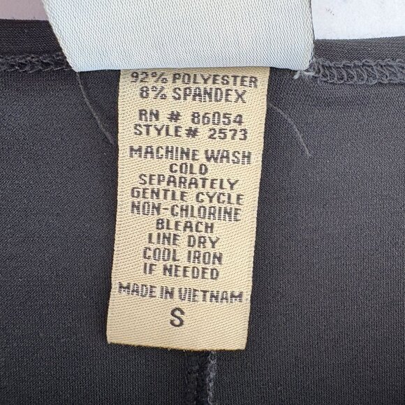 Original Anthony Tunic Top Size S Black Long Sleeve Asymmetric Stretch - Picture 5 of 13